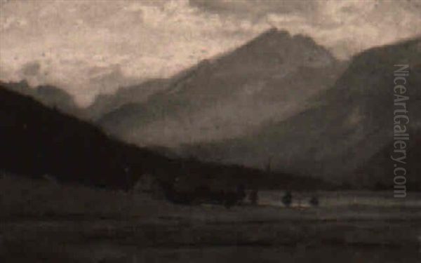 Hochgebirgslandschaft Mit Alm - view 1