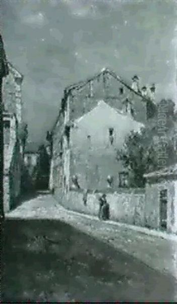 Strasse In Segovia Bei Mondschein - view 1