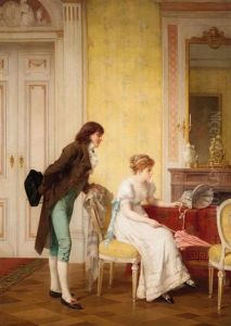 Conversation In The Salon by Otto Erdmann