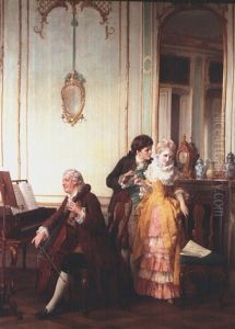 Stelldichein Beim Cellisten by Otto Erdmann