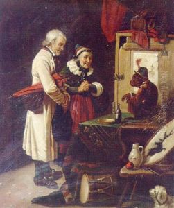 A Visit To The Strolling Actor's Cottage by Otto Erdmann