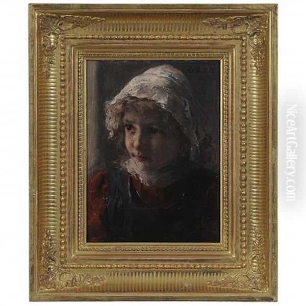 Girl In A Lace Bonnet - view 1