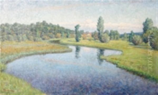 Landskap Med Vattendrag - view 1