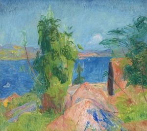 View Over The Fiord by Thorvald Erichsen