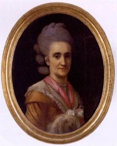 Portraet Af En Dame I Rosa Kjole by Virgilius Erichsen