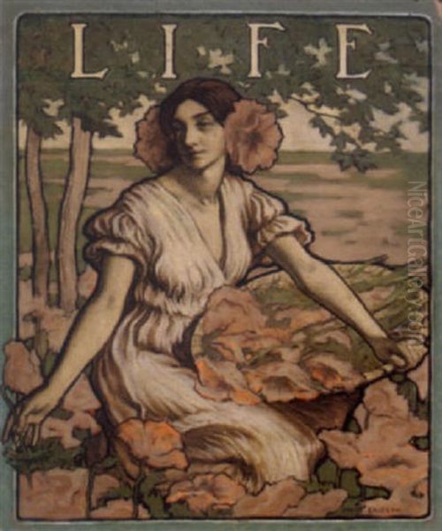 Life Magazine Cover, Woman Amongst The Flowers - view 1