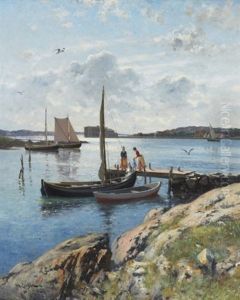Pa Bryggan, Sommarmotiv Fran Marstrand