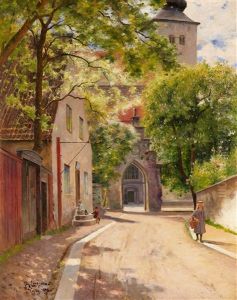 Barn Pa Norra Kyrkogatan, Visby by Johan Ericson