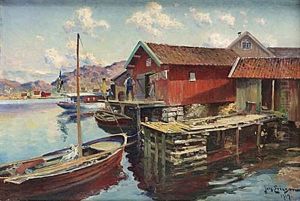 Fiskelage, Vastkusten by Johan Ericson