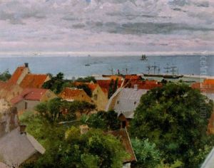Utsikt Over Hamnstad by Johan Ericson