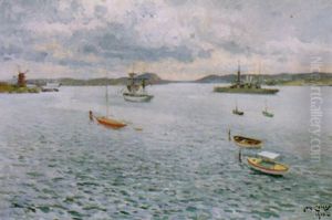 Fartyg Och Segelbatar - Utsikt Fran Vastkusten