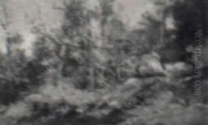 Figure Reading By A Woodland Path Figure Reading By A Woodland Path