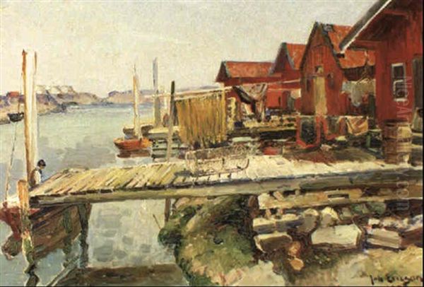 Kustmotiv Med Sj"bodar - view 1