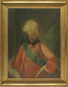 Zar Paul I. Petrowitsch, Portrat Des Jungen Von Vorne In Offiziersuniform by Vigilius Eriksen