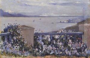 La Goulette Vue De La Terrasse De Nejma-ezzahra by Baron Rodolphe d' Erlanger
