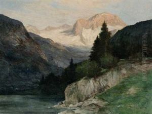 Gebirgslandschaft by Franz Erler