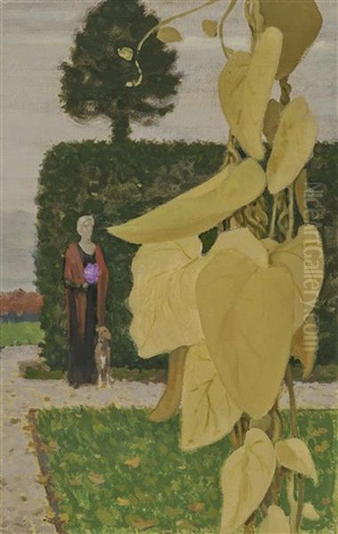 Woman With Dog - view 1