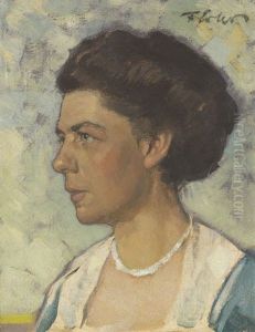 Bildnis Von Olga Erler by Fritz Erler