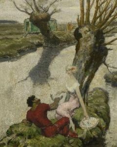 Gaukler Am Bach by Fritz Erler