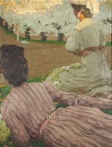 Fruhlingsbild by Fritz Erler