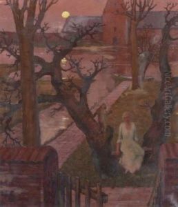 Rote Mondnacht by Fritz Erler