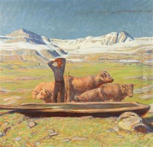 Alpenfruhling by Erich Erler-Samedan