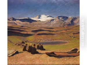 Sonntag, 1936 by Erich Erler-Samedan