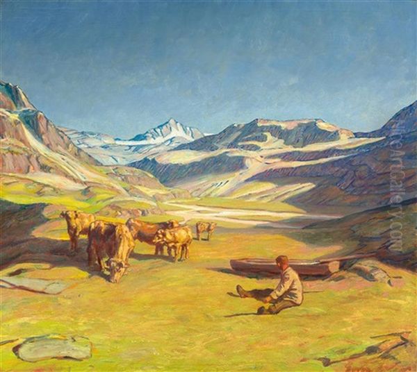 Sunny Summer Day In The Alps - view 1