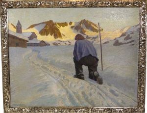 Letztes Leuchten by Erich Erler-Samedan