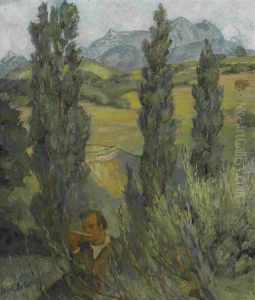 Scheidender Tag by Erich Erler-Samedan