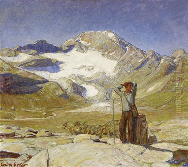 Ziegenhirte Im Hohgebirge - view 1