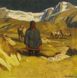 Sonnige Weide by Erich Erler-Samedan
