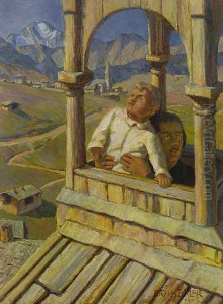 Mutter Mit Kind Im Glockenturm - view 1