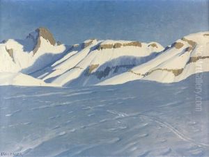 Winterliche Landschaft by Erich Erler-Samedan