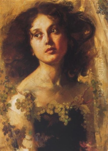 Leany Szolok Kozott (girl With Grapes) - view 1