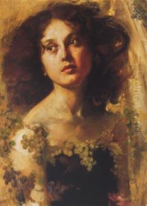 Leany Szolok Kozott (girl With Grapes)