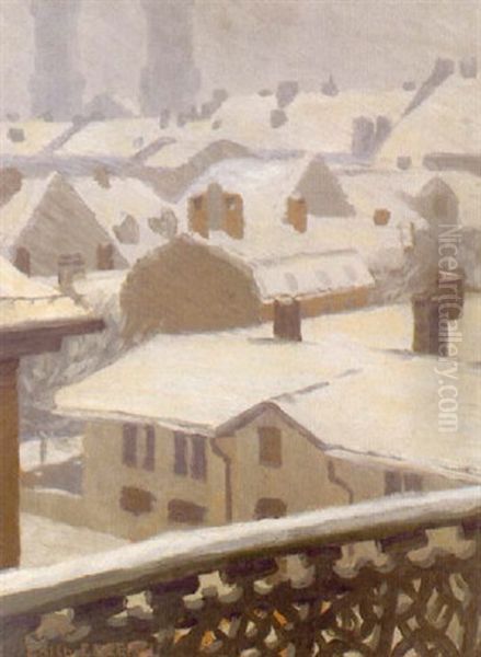 Winterstimmung In Munchen Mit Blick Auf Die Ludwigskirche - view 1