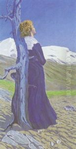 Madchen Im Gebirge by Erich Erler-Samedan