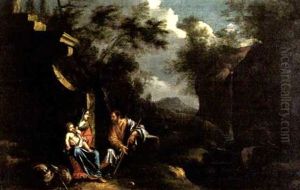 Flucht Nach Agypten by Johann Franciscus Ermels