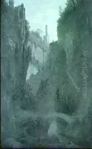 Romantische Landschaft by Alfred Von Ernst
