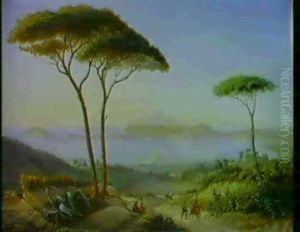 Veduta Di Pozzuoli by Alfred Von Ernst