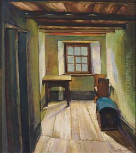 Ausgang Eines Bundner Hauses by Oscar Ernst