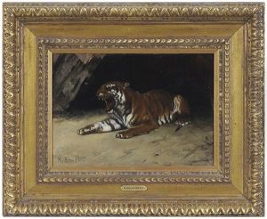 Tigre Au Repos by Rudolf Ernst