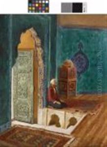 Interieur De Mosquee by Rudolf Ernst