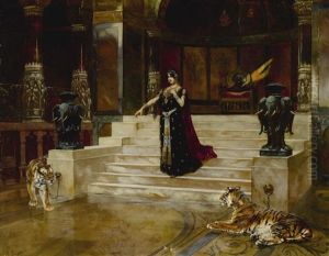 Salome And The Tigers by Rudolf Ernst