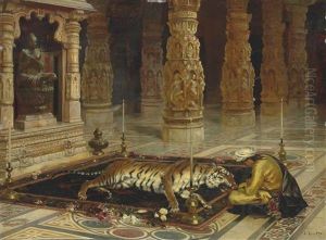 Honouring The Tiger by Rudolf Ernst