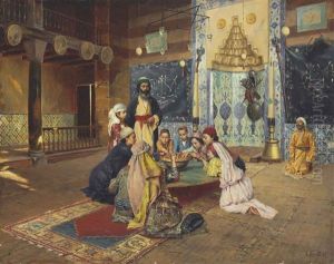 La Charite Chez Les Derviches A Scutari by Rudolf Ernst