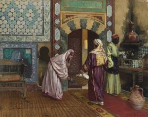 The Hammam by Rudolf Ernst