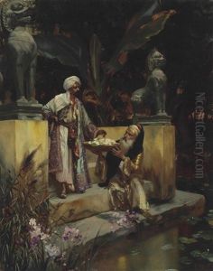 The Lotus Of The Sacred Lake by Rudolf Ernst