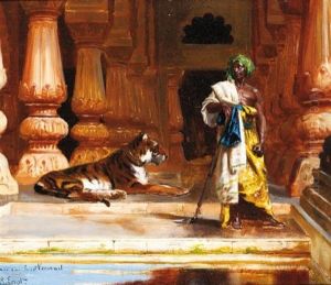 Les Gardiens Du Harem by Rudolf Ernst